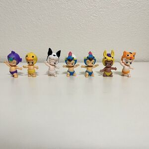 Moose Toys Twozies Lot of 7 Duck Tiger Dog Parrot Fish Donkey
